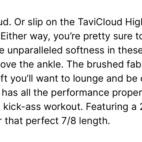 Tavi Cloud SPace Olive Color  High Waisted 7/8 Small - Picture 4 of 5